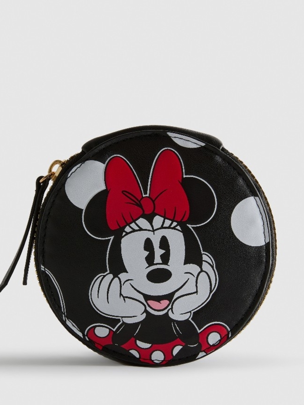 Primark Disney Black and Red Minnie Mouse Round Coin Purse Or Mini Bag